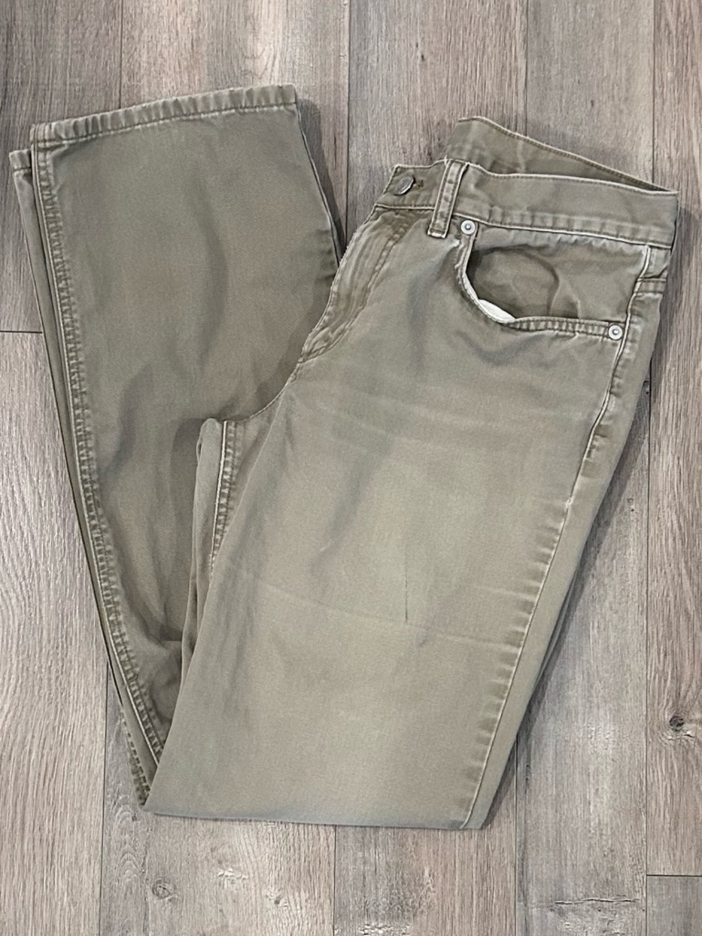 Ralph Lauren Straight Leg Pants in Olive Green
